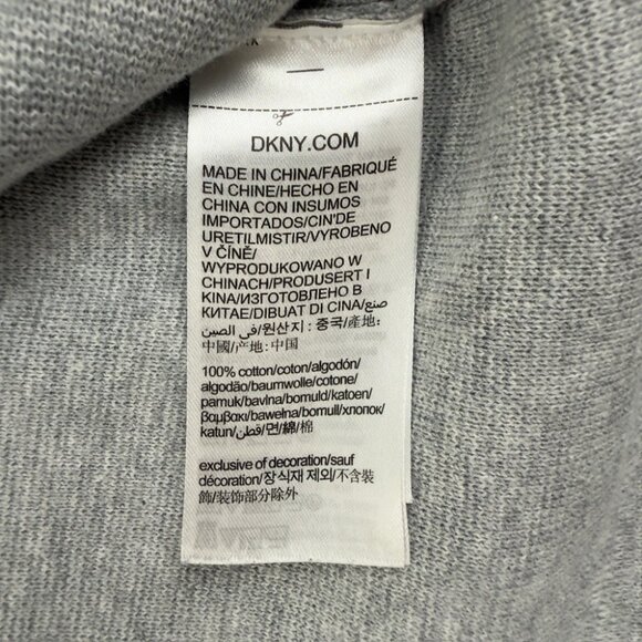 DKNY Men's Size Medium 1/4 Zip 100% Cotton Embroidered Made in China - Picture 4 of 15